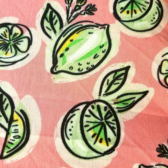 XL Cable & Gauge Lime Print Trapeze Flounce Tank - Picture 6 of 7